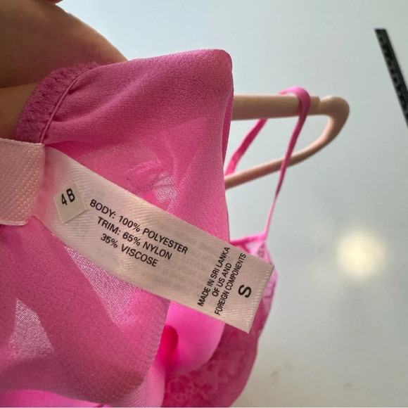 Hot pink Victoria’s Secret sheer babydoll‎ Small - Picture 11 of 12
